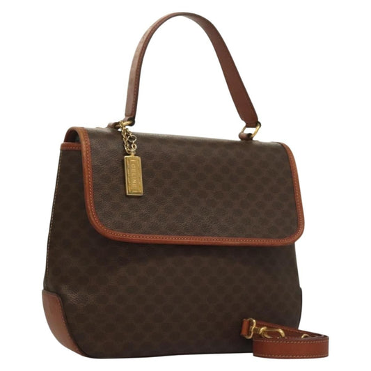 Celine Triomphe vintage handbag Macadam canvas, BROWN, CANVAS, Handbag