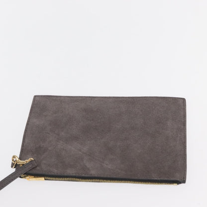 Celine Triomphe Chain Shoulder Bag Leather, MULTICOLOUR, SUEDE, Crossbody bag