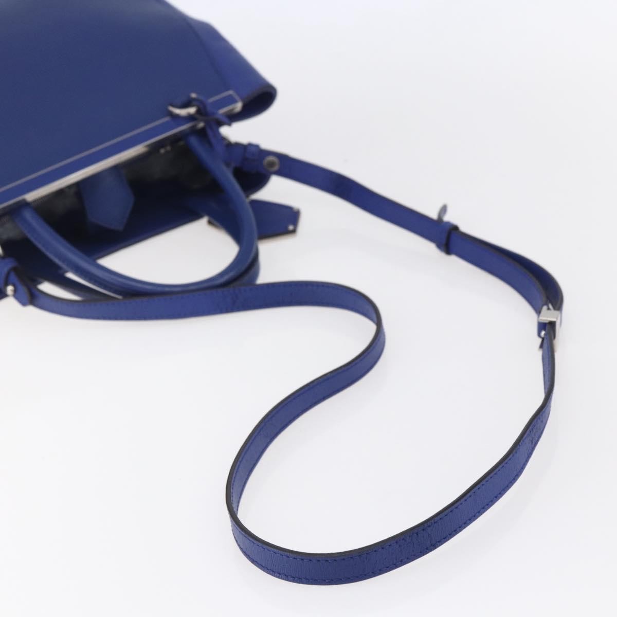 Fendi 2Jours Bag Leather, BLUE, LEATHER, Handbag