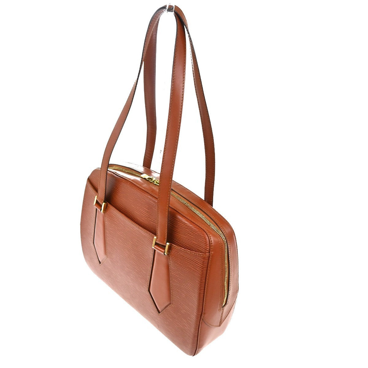 Louis Vuitton Voltaire Handbag Epi Leather, BROWN, LEATHER, Shoulder bag