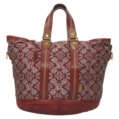 Louis Vuitton Aviator Handbag Limited Edition Monogram Jacquard, BURGUNDY, CANVAS, Handbag