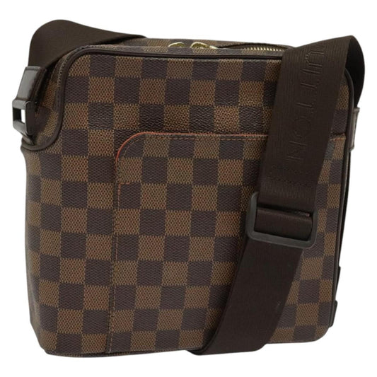Louis Vuitton Olav Handbag Damier, BROWN, CANVAS, Shoulder bag