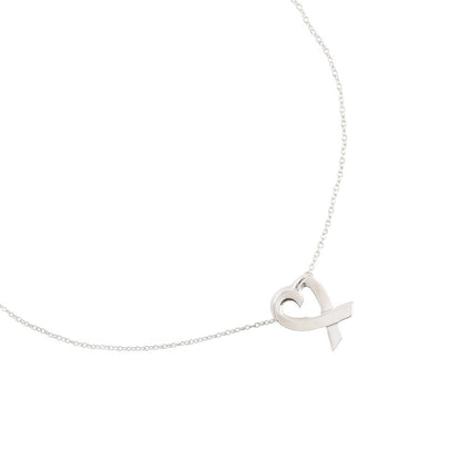 Tiffany & Co. Paloma Picasso Loving Heart Pendant Necklace Silver 925, SILVER, SILVER, Necklace