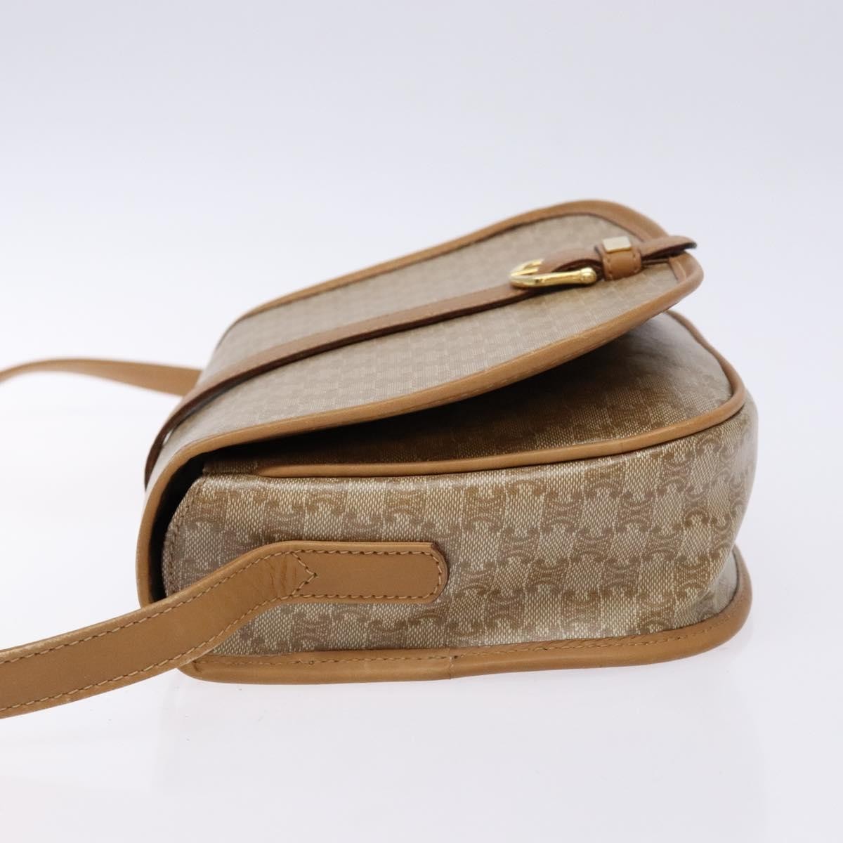 Celine Vintage Triomphe Shoulder Bag Canvas, BEIGE, CANVAS, Shoulder bag