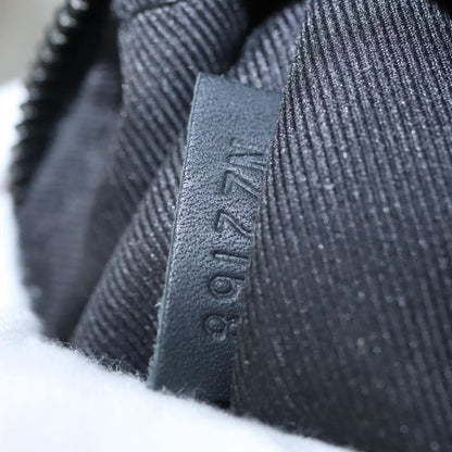 Louis Vuitton Neverfull Pochette Monogram Empreinte Giant, BLACK, LEATHER, Clutche & pouche