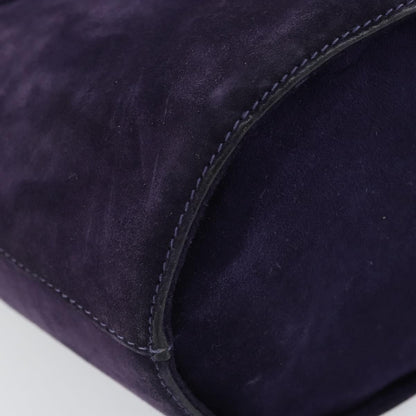 Salvatore Ferragamo Vara Bow Top Handle Bucket Bag Suede, PURPLE, SUEDE, Handbag