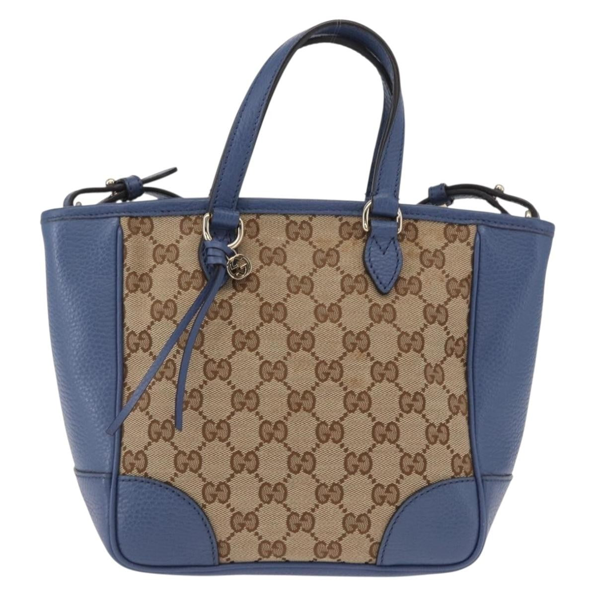 Gucci Bree Convertible Tote GG Canvas with Leather, Beige, Canvas, Tote Bag