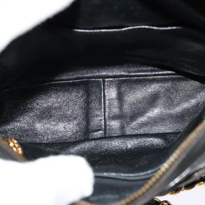 Chanel Vintage Square Front Pocket Camera Bag Quilted Patent, BLACK, PATENT_LEATHER, Shoulder bag