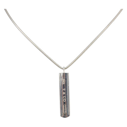 Tiffany & Co. Bar 1837 Pendant necklace Silver 925, SILVER, SILVER, Necklace