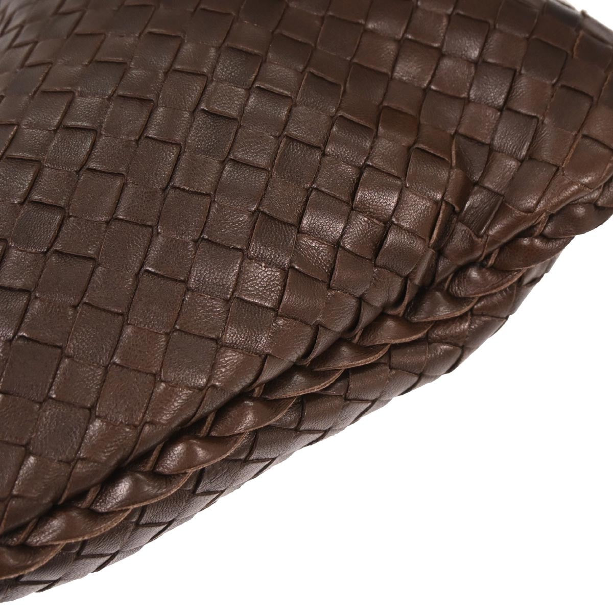 Bottega Veneta Hop Hobo Intrecciato Leather, BROWN, LEATHER, Handbag