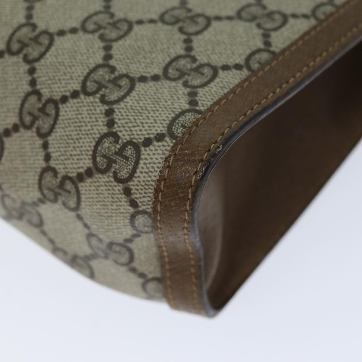 Gucci Sherry line pouch Canvas, Beige, Canvas, Clutch