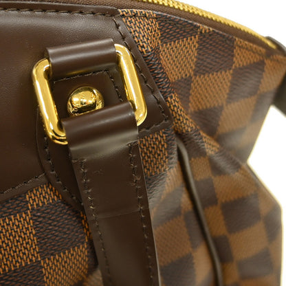 Louis Vuitton Verona Handbag Damier, Brown, Canvas, Shoulder Bag