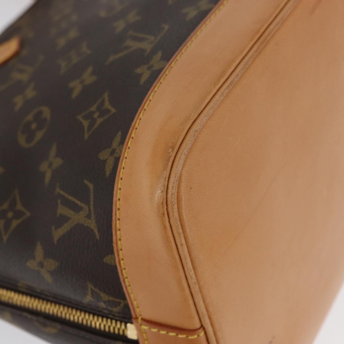 Louis Vuitton Alma Handbag Monogram Canvas, BROWN, CANVAS, Handbag