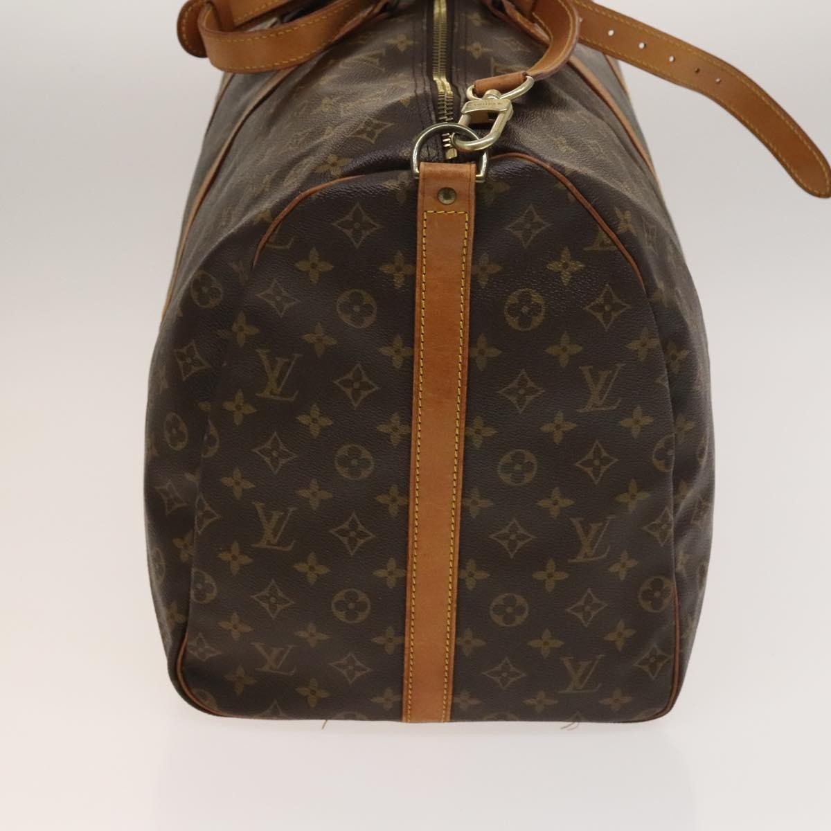 Louis Vuitton Keepall Bandouliere Bag Monogram Canvas, BROWN, CANVAS, Travel bag