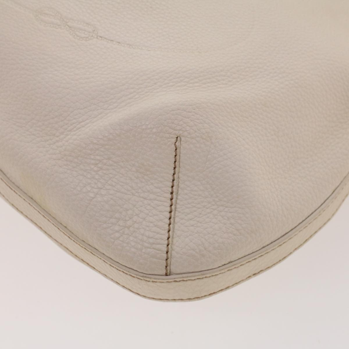 Prada Vintage Shoulder Bag Leather, White, Leather, Shoulder Bag