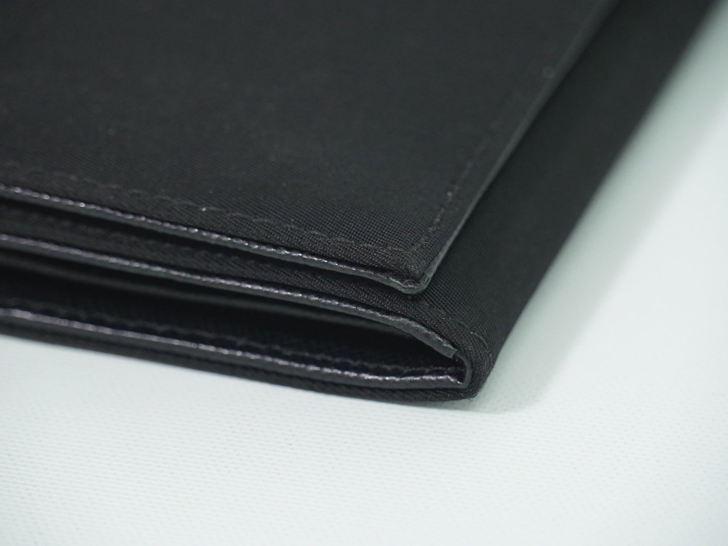 Prada Continental Wallet Tessuto, Black, Nylon, Wallet