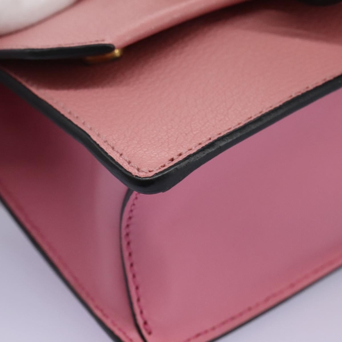 Miu Miu Madras Crystal Buckle Shoulder Bag Leather, PINK, LEATHER, Shoulder bag