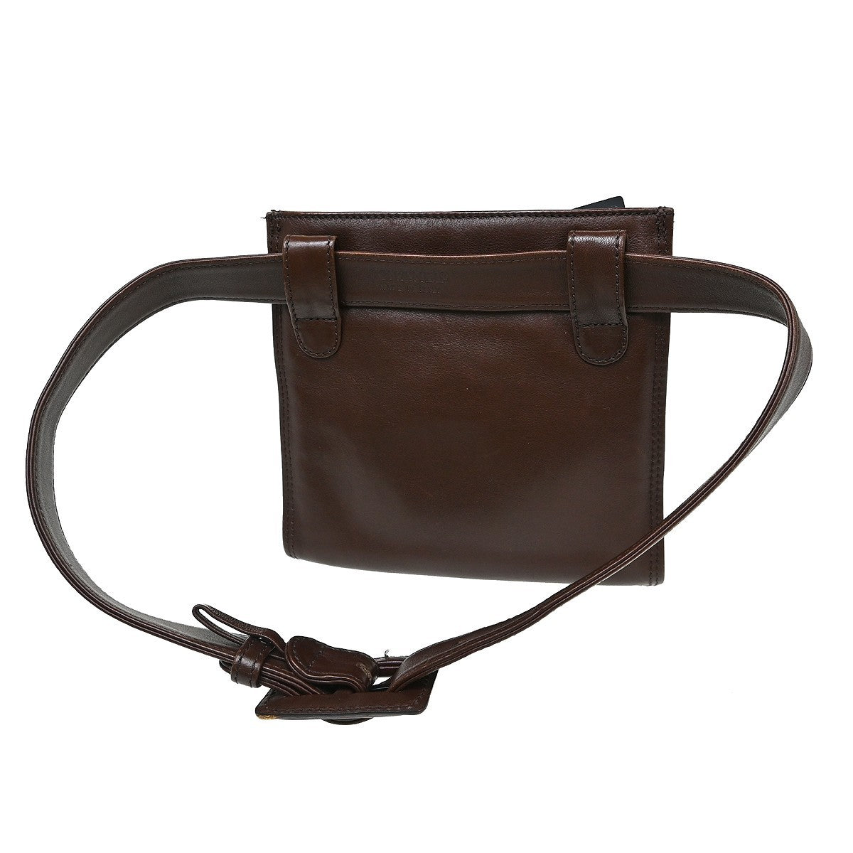 Chanel Vintage Front Pocket Waist Bag Leather, Brown, Leather, Clutch
