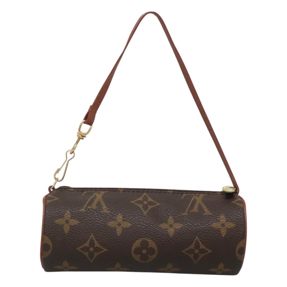 Louis Vuitton Papillon Pochette Monogram Canvas, BROWN, CANVAS, Clutche & pouche