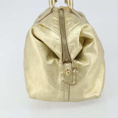Saint Laurent Easy Y Bag Pebbled Leather, GOLD, LEATHER, Handbag