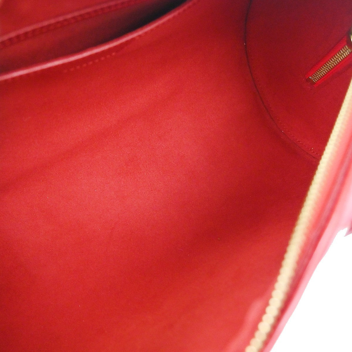Louis Vuitton Soufflot Handbag Epi Leather, Red, Leather, Handbag
