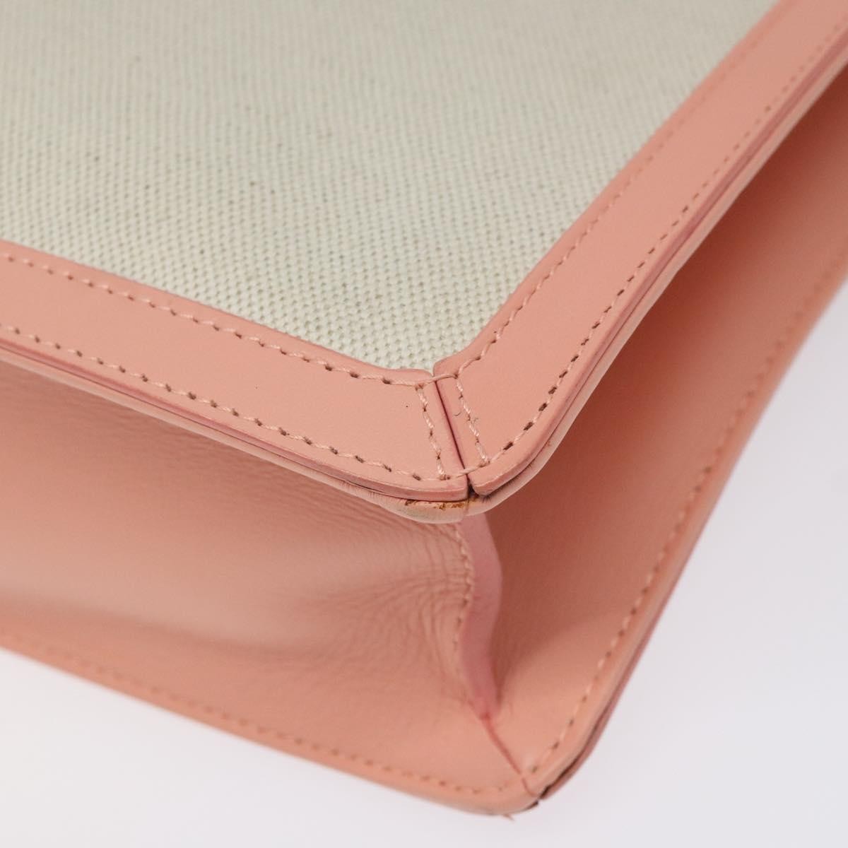 Balenciaga Navy Clutch Canvas with Leather, PINK, CANVAS, Clutche & pouche
