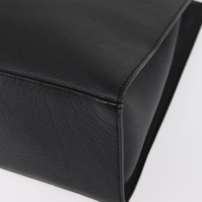 Burberry Vintage Handbag Leather, BLACK, LEATHER, Handbag