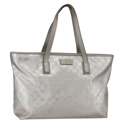 Gucci Plus Tote GG Imprime, SILVER, CANVAS, Tote bag