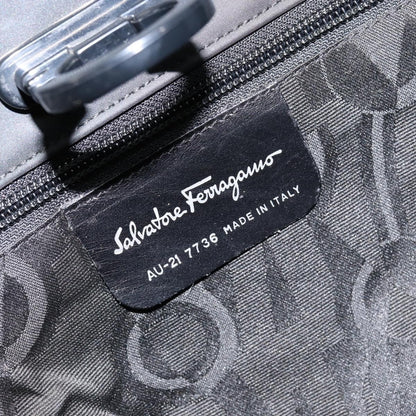 Salvatore Ferragamo Gancini Tote Nylon, BLACK, NYLON, Tote bag
