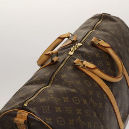 Louis Vuitton Keepall Bandouliere Bag Monogram Canvas, BROWN, CANVAS, Travel bag