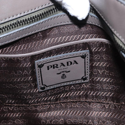 Prada Gaufre Convertible Hobo Tessuto, GRAY, NYLON, Shoulder bag