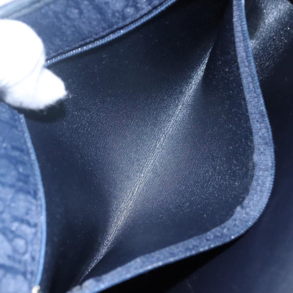 Christian Dior Vintage Trotter Shoulder Bag Canvas, NAVY, CANVAS, Shoulder bag