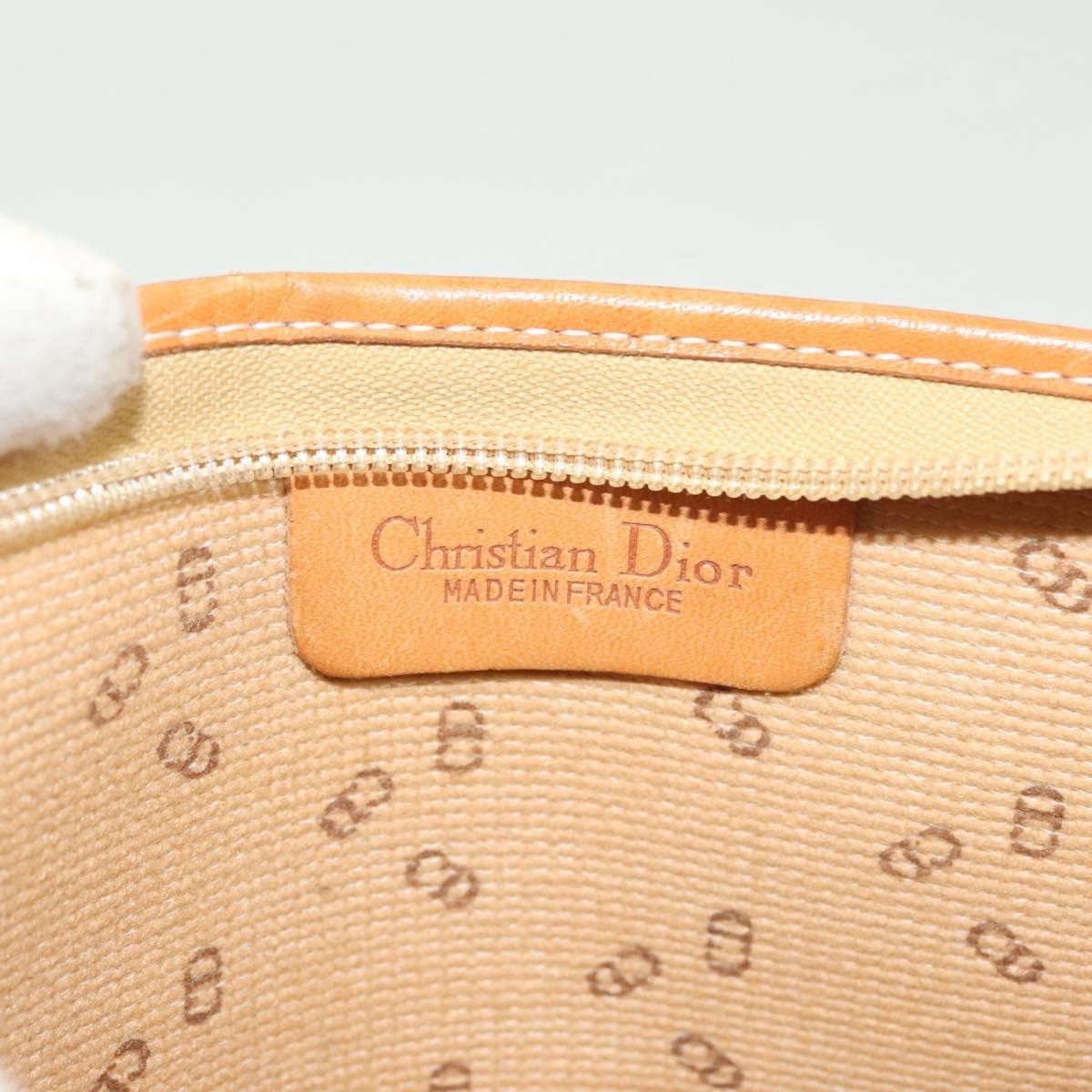 Christian Dior Vintage Zip Pochette Canvas and leather, BLACK, PVC, Clutche & pouche