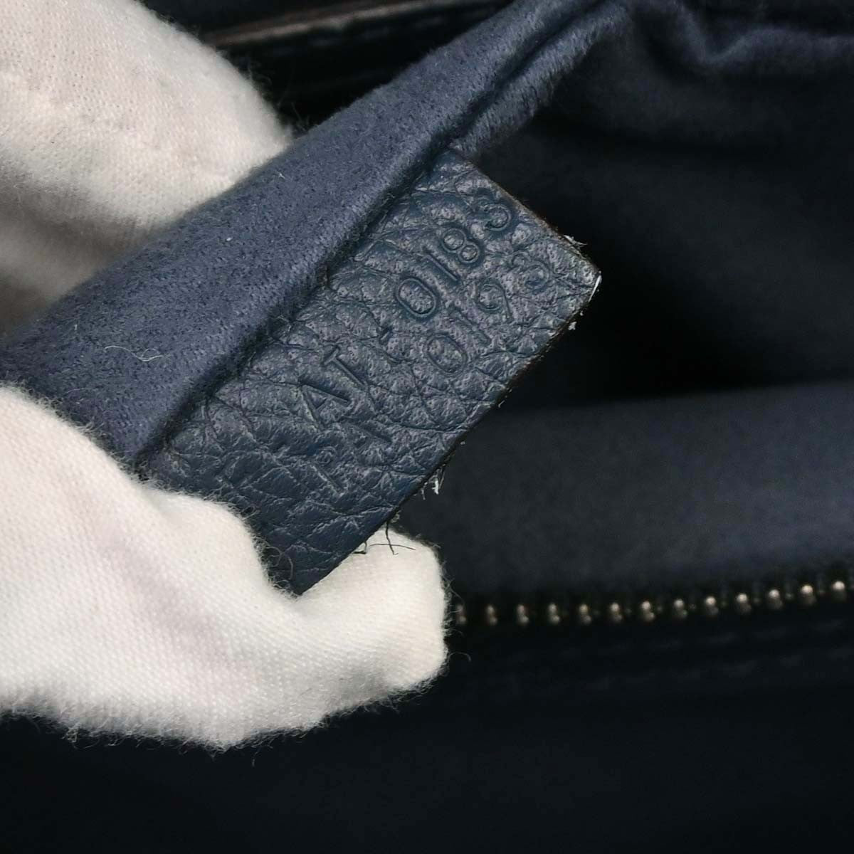 Celine Luggage Bag Grainy Leather, Navy, Leather, Handbag