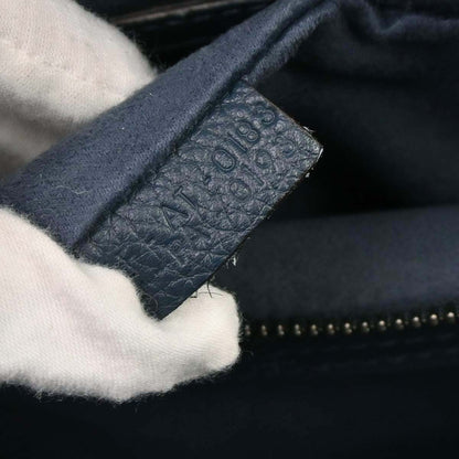 Celine Luggage Bag Grainy Leather, Navy, Leather, Handbag