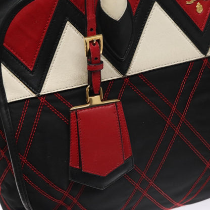 Prada Convertible Boston Bag Vitello Shine, MULTICOLOUR, NYLON, Handbag