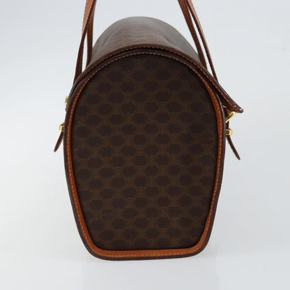 Celine Vintage Macadam Handbag Macadam, BROWN, CANVAS, Handbag
