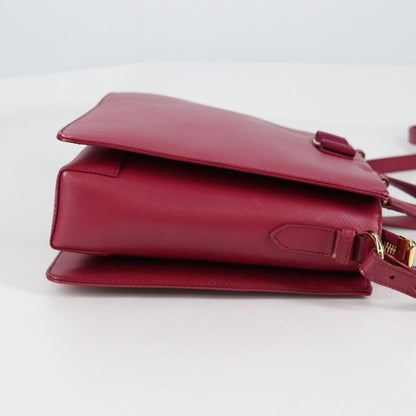 Salvatore Ferragamo Vala Handbag Leather, PURPLE, LEATHER, Handbag