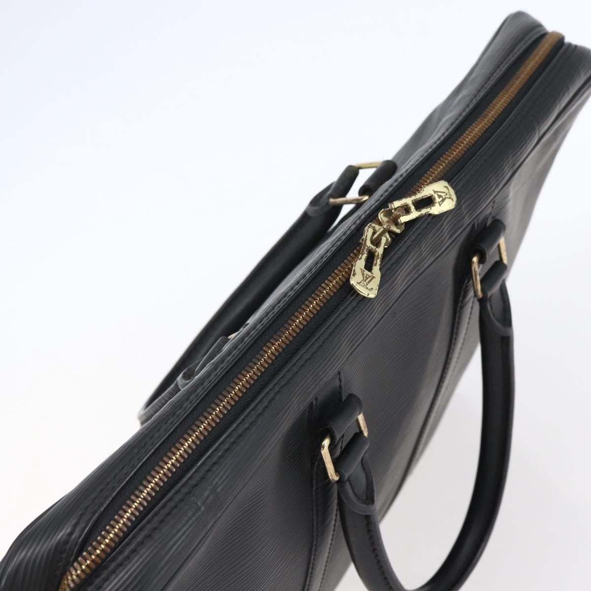 Louis Vuitton Porte Documents Voyage Epi Leather, BLACK, LEATHER, Briefcase