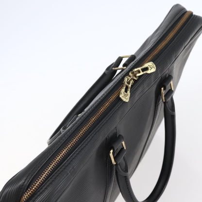 Louis Vuitton Porte Documents Voyage Epi Leather, BLACK, LEATHER, Briefcase
