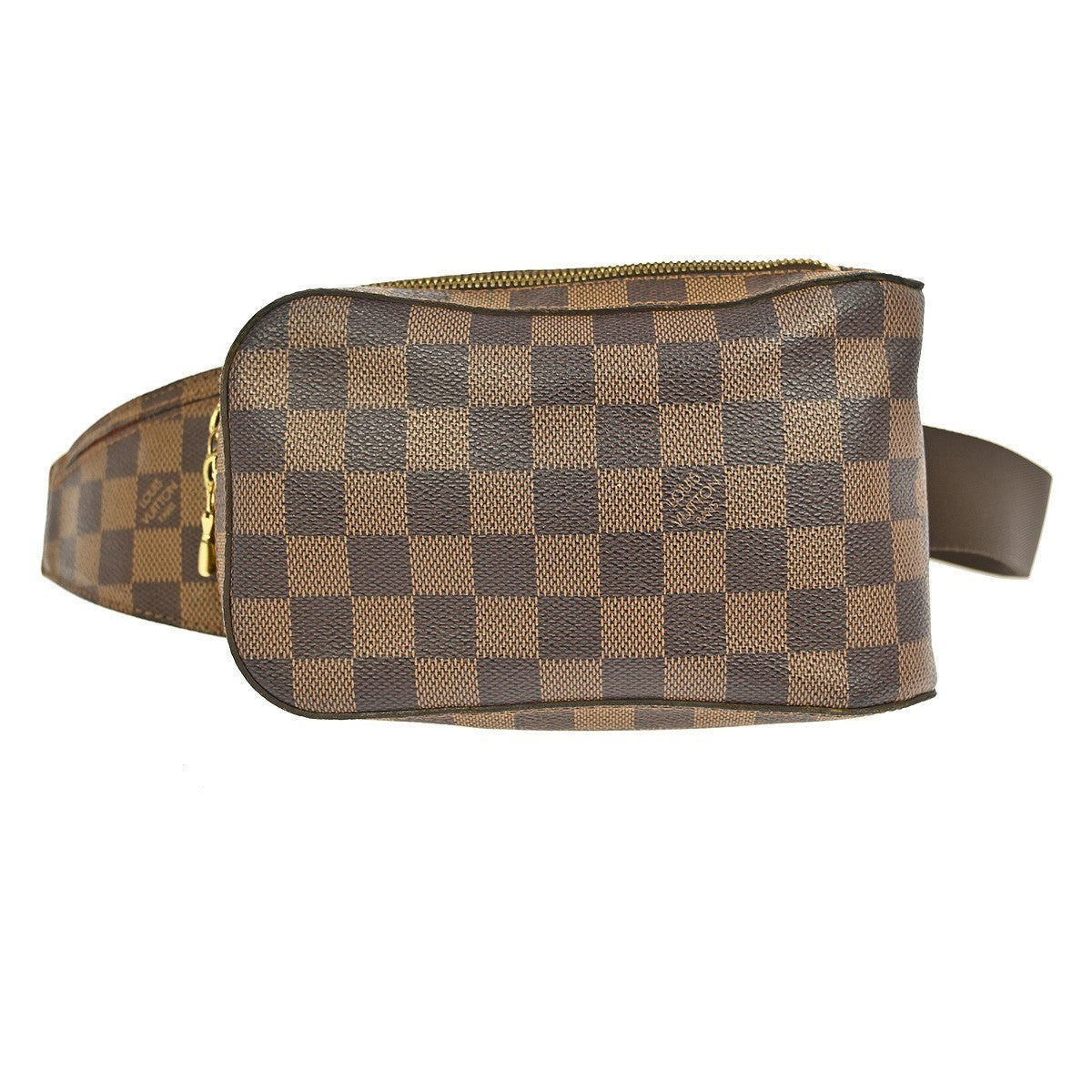 Louis Vuitton Geronimos Waist Bag Damier, BROWN, CANVAS, Clutche & pouche