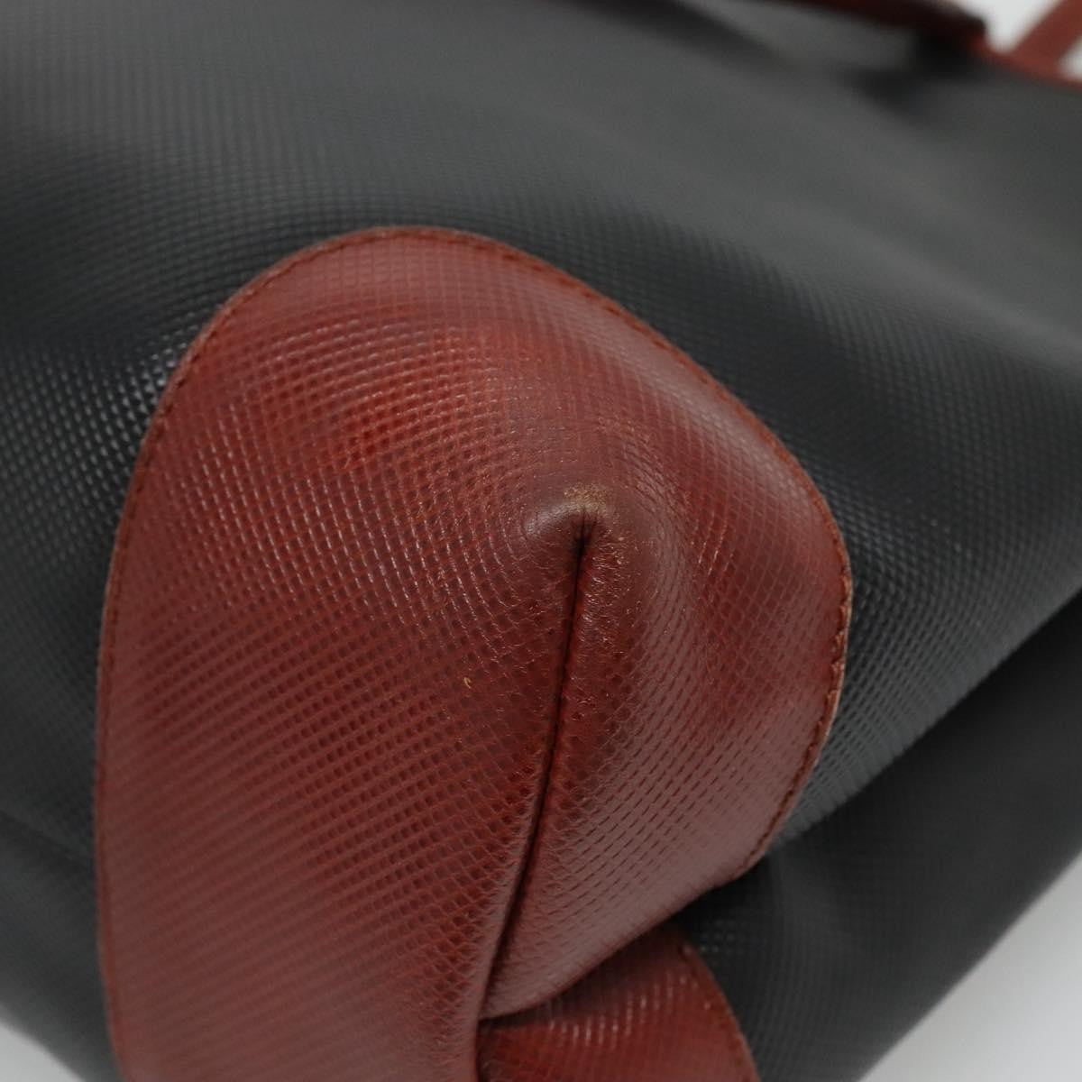 Bottega Veneta Marco Polo Tote Coated Canvas and Leather Detail, BLACK, CANVAS, Tote bag