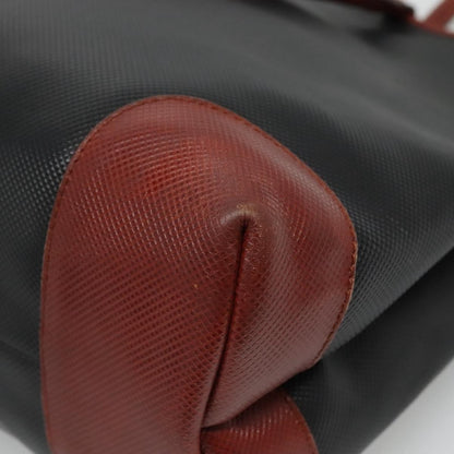 Bottega Veneta Marco Polo Tote Coated Canvas and Leather Detail, BLACK, CANVAS, Tote bag