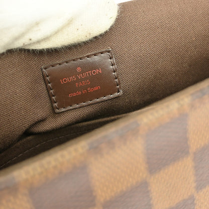 Louis Vuitton Brooklyn Handbag Damier, BROWN, CANVAS, Shoulder bag