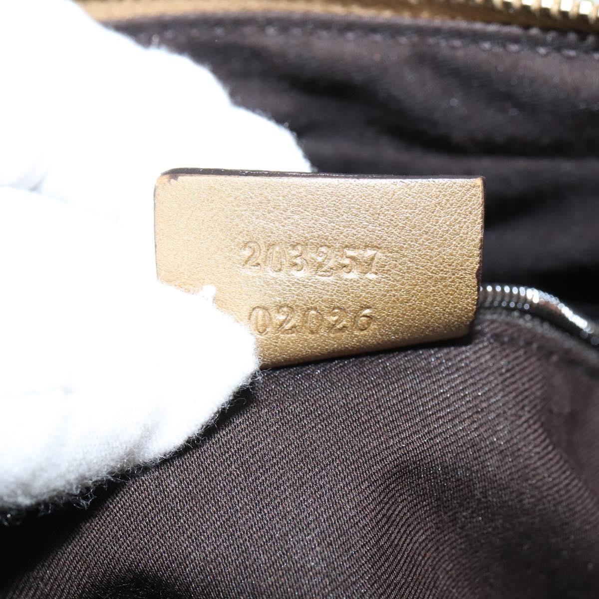 Gucci D Ring Messenger Bag GG Coated Canvas, GOLD, CANVAS, Shoulder bag