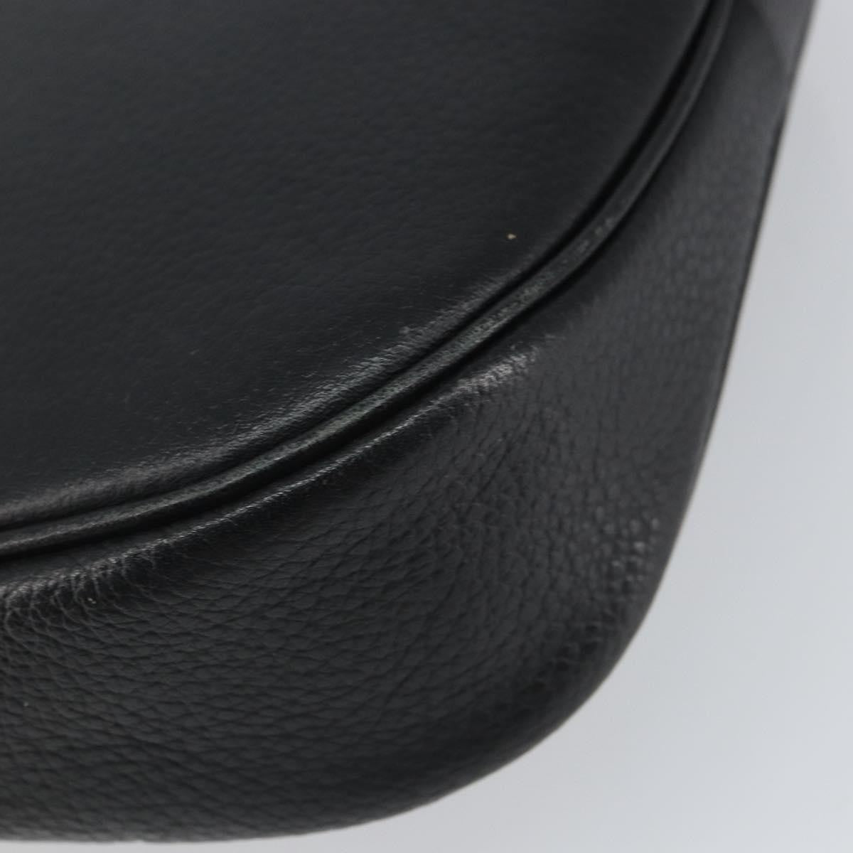 Burberry Vintage Shoulder Bag Leather, BLACK, LEATHER, Shoulder bag