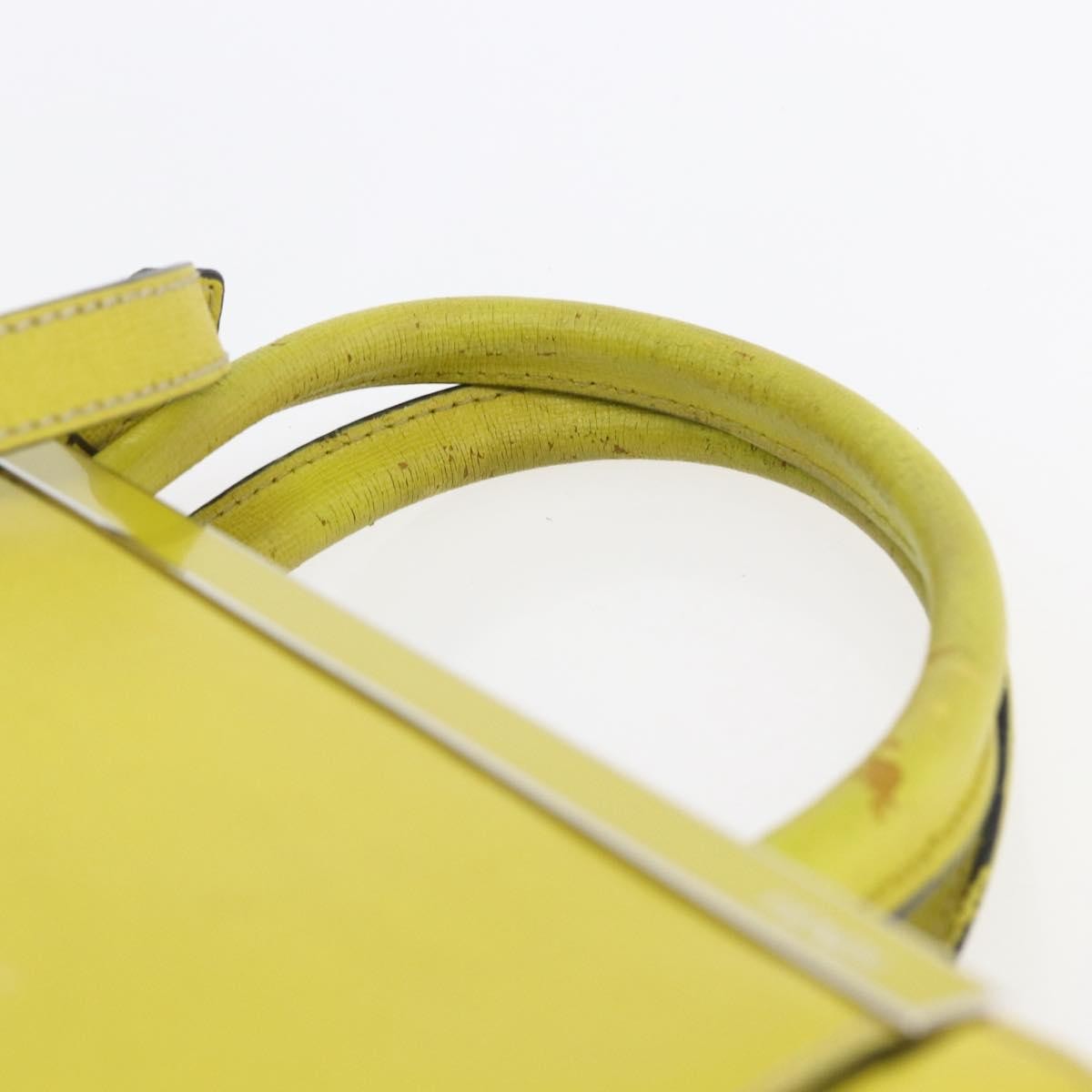 Fendi 2Jours Bag Leather, YELLOW, LEATHER, Handbag