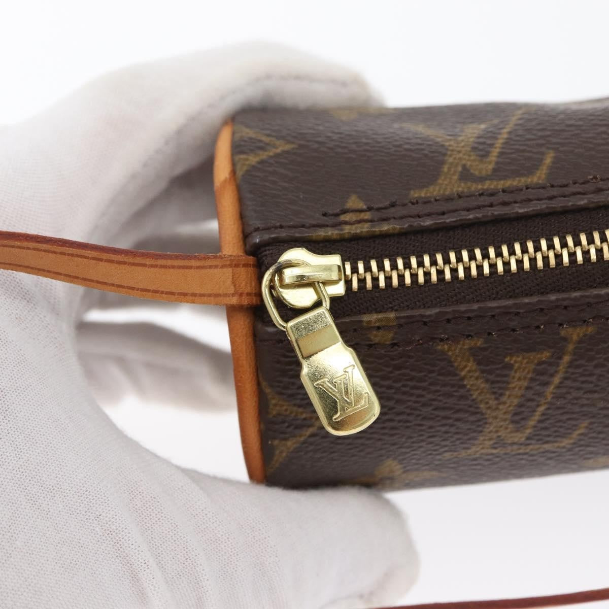 Louis Vuitton Papillon Pochette Monogram Canvas, BROWN, CANVAS, Clutche & pouche