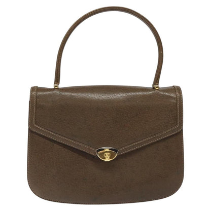 Gucci Vintage Handbag Leather, BROWN, LEATHER, Handbag