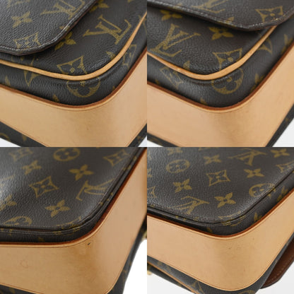 Louis Vuitton Cartouchiere Handbag Monogram Canvas, BROWN, CANVAS, Shoulder bag